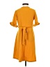 Boohoo Solid Yellow Casual Dress Size 4 - photo 2