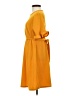 Boohoo Solid Yellow Casual Dress Size 4 - photo 5