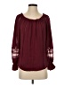 Ramy Brook 100% Polyester Burgundy Long Sleeve Blouse Size XS - photo 1