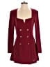 Bebe Burgundy Romper Size S - photo 1