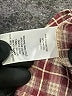 LNA Plaid Burgundy Long Sleeve Blouse Size S - photo 8