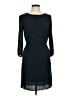 H&M 100% Polyester Solid Black Casual Dress Size 8 - photo 1