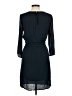 H&M 100% Polyester Solid Black Casual Dress Size 8 - photo 2