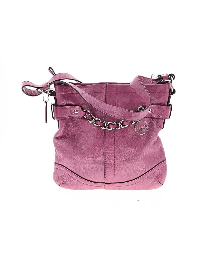 Pre-owned Coach Factory Leather Shoulder Bag In Pink