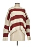 VICI 100% Polyester Stripes Burgundy Pullover Sweater Size S - photo 1