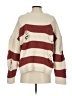 VICI 100% Polyester Stripes Burgundy Pullover Sweater Size S - photo 2