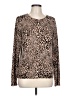 Time and Tru Animal Print Brown Pullover Sweater Size L - photo 1