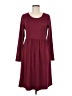 DB Moon Solid Burgundy Casual Dress Size M - photo 1