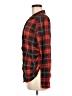 Love Potion 100% Polyester Plaid Red Long Sleeve Blouse Size M - photo 5
