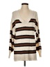 American Eagle Outfitters Stripes Tan Pullover Sweater Size S - photo 1