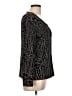 Susan Lawrence Black Long Sleeve Top Size L - photo 4