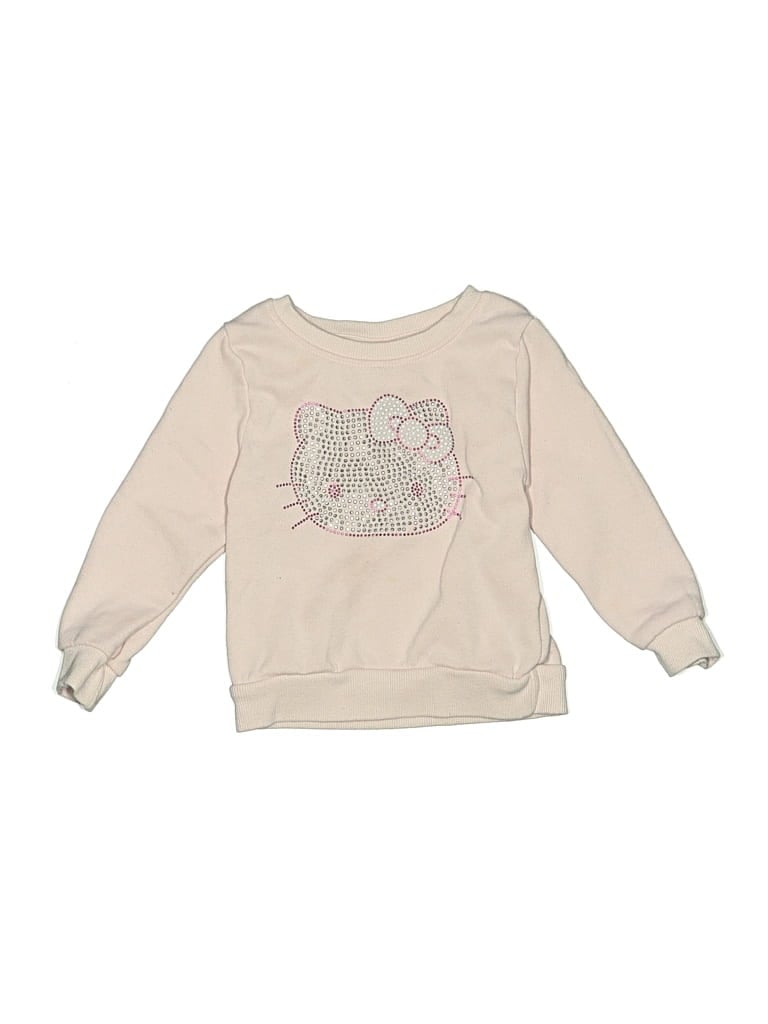 Pre-owned Hello Kitty Kids' Long Sleeve T-shirt In Ivory