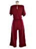 Vestidos Solid Burgundy Red Jumpsuit Size S - photo 2