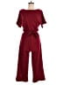 Vestidos Solid Burgundy Red Jumpsuit Size S - photo 1