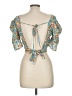 Shein Teal Short Sleeve Blouse Size 6 - photo 2