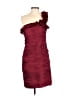 JS Collections 100% Polyester Burgundy Cocktail Dress Size 8 - photo 1