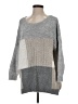 Ann Taylor LOFT Color Block Gray Pullover Sweater Size M - photo 1