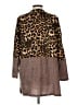 Hailey & Co. Animal Print Brown Coat Size L - photo 2