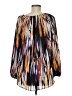 Jennifer Lopez 100% Polyester Black Long Sleeve Blouse Size M - photo 2