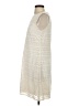 DKNY 100% Polyester Chevron-herringbone Ivory Casual Dress Size 2 - photo 5