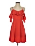 Express Solid Red Cocktail Dress Size XS - photo 1