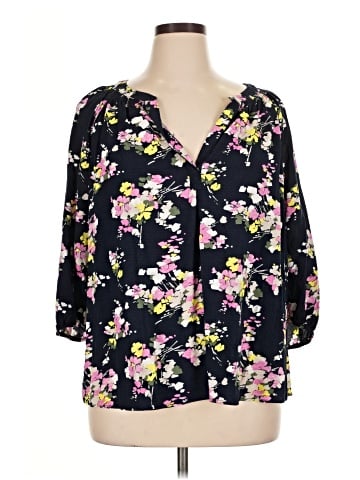 Crown & Ivy 3/4 Sleeve Blouse (view 1)