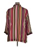 R.Q.T 100% Polyester Stripes Pink 3/4 Sleeve Blouse Size 1X - photo 2