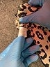 Harlowe & Graham 100% Polyester Animal Print Tan Short Sleeve Blouse Size M - photo 8