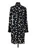Ann Taylor 100% Polyester Black Casual Dress Size S - photo 2