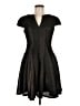 Julia Jordan 100% Polyester Tweed Black Cocktail Dress Size 6 - photo 1