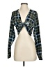 Unbranded Plaid Green Long Sleeve Blouse Size XS - photo 1