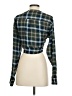 Unbranded Plaid Green Long Sleeve Blouse Size XS - photo 2