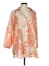CAbi 100% Polyester Animal Print Orange 3/4 Sleeve Blouse Size L - photo 1