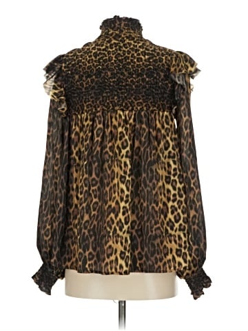 The Kooples Long Sleeve Silk Top (view 2)