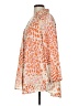 CAbi 100% Polyester Animal Print Orange 3/4 Sleeve Blouse Size L - photo 5
