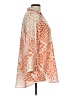 CAbi 100% Polyester Animal Print Orange 3/4 Sleeve Blouse Size L - photo 4