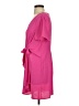 Entro 100% Polyester Pink Casual Dress Size S - photo 5