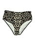 Unbranded Animal Print Gold Black Swimsuit Bottoms Size M - photo 1