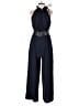 BCBGMAXAZRIA Color Block Blue Jumpsuit Size 6 - photo 1