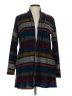Lovely Melody Blue Burgundy Cardigan Size L - photo 1