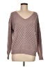 Shein 100% Polyester Chevron-herringbone Brown Pullover Sweater Size 6 - photo 1