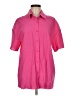 Shein 100% Cotton Pink Short Sleeve Blouse Size 6 - photo 1