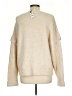 Express Solid Ivory Pullover Sweater Size L - photo 2
