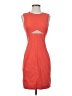 J. Mendel Color Block Orange Cocktail Dress Size 2 - photo 1