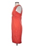 J. Mendel Color Block Orange Cocktail Dress Size 2 - photo 5
