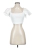Zara White Short Sleeve Top Size S - photo 1
