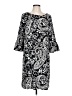 Talbots 100% Polyester Paisley Black Casual Dress Size 12 - photo 1