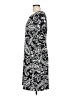 Talbots 100% Polyester Paisley Black Casual Dress Size 12 - photo 5