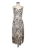 e.ssue 100% Polyester Animal Print Ivory Casual Dress Size S - photo 1