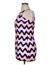 K.C. Parker 100% Polyester Chevron-herringbone Pink Sleeveless Blouse Size 14 - photo 5